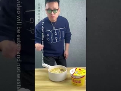 183g*12 di carne di manzo Vermicelli noodles istantanei con verdura e uova marinate Zuppa d'oro Sapore di manzo