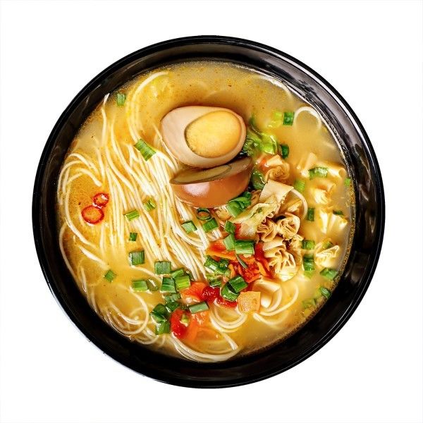 166g di Ramen non fritto Noodle istantanee Ingredienti ricchi di verdure o uova per una nuova esperienza