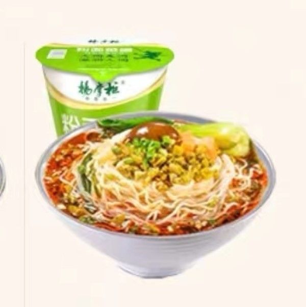 Spicy Sweet Korean Instant Noodles Bowl con profumato sapore di fagioli piccanti acidi Instant Vermicelli Combinazione