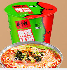 JiangHu ramen non fritti noodles istantanei con sapore acido e piccante prodotti personalizzati accettabili