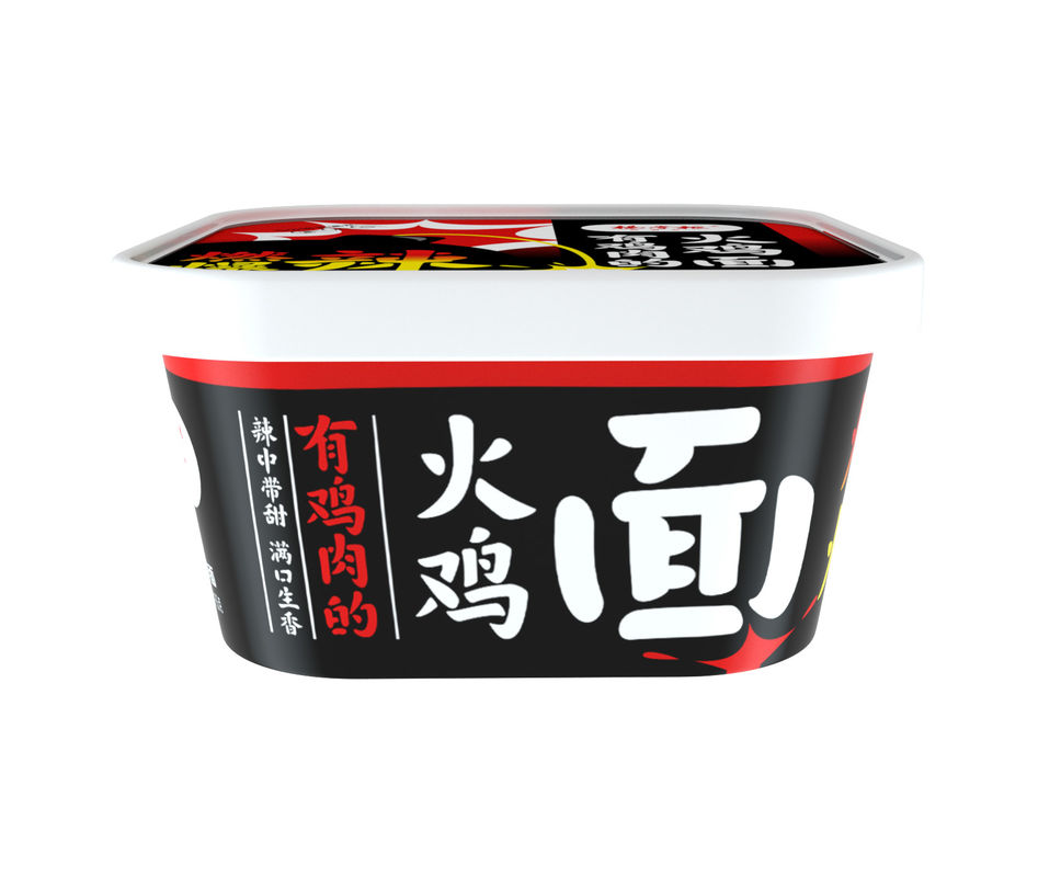 Noodle coreane istantanee con sapore di pollo caldo OEM Noodle coreane di pollo 154g*12
