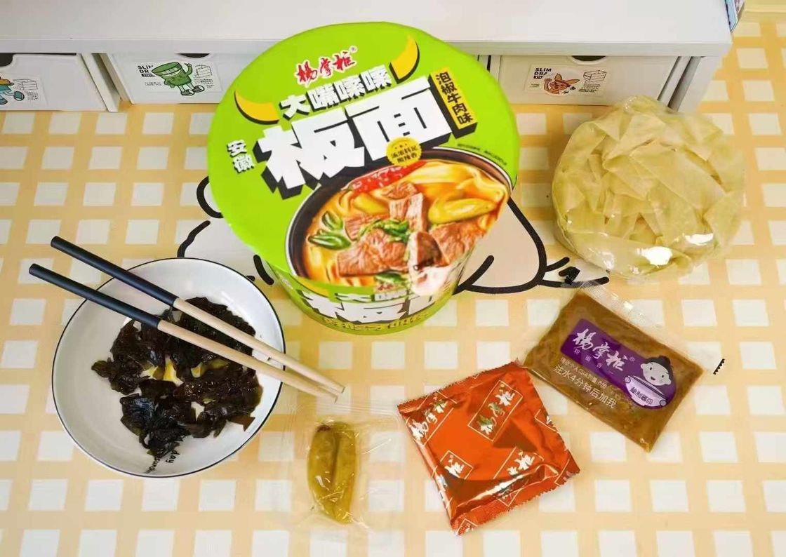 Categoria Zuppa Anhui Noodle larghe Noodle non fritte Sapore Acrilato Pepe Sapore di manzo per amanti e intenditori di zuppa