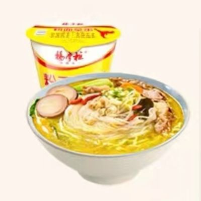 Noodle istantanee e Vermicelli Combinazione Sapore piccante di manzo 183g Per barile