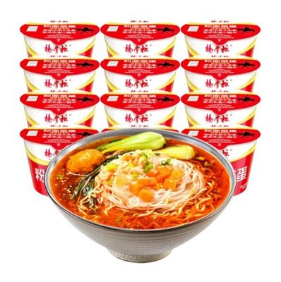 Vermicelli acidi e piccanti Zuppa di noodle istantanea 185g di gusto asiatico cinese