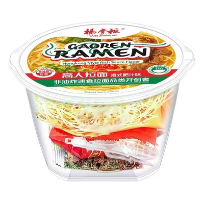 HK Sapore succoso senza ingredienti di origine animale Noodle vegetariane non fritte 180g